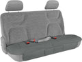 Motor Trend Seat Cover for Cars Trucks SUV, Faux Leather Rear Bench Gray Padded Car Seat Cover with Storage Pockets, Premium Interior Car Seat Cover
