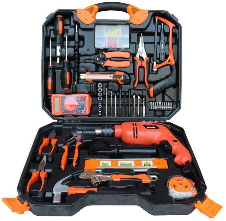C.W.USJ Hand Tool 120Pcs Electric Impact Drill WorSet Multifunctional Maintenance Tools Household Tool