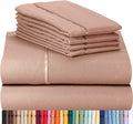LuxClub Twin Sheets Set - Soft Twin Bed Sheets for Boys and Girls, 4 PC Deep Pockets 18" Eco Friendly Wrinkle Free Kids Fitted Sheets Machine Washable Hotel Bedding Silky Soft- Pearl Pink Twin