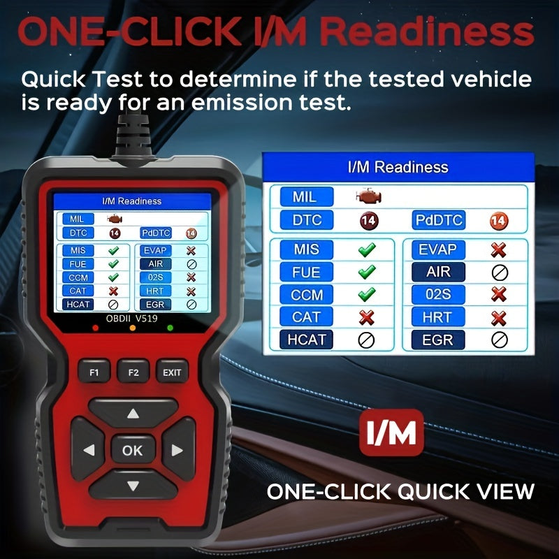 OBD2 Scanner Live Data Professional Mechanic OBDII Diagnostic Code Reader Tool For Check Engine Light
