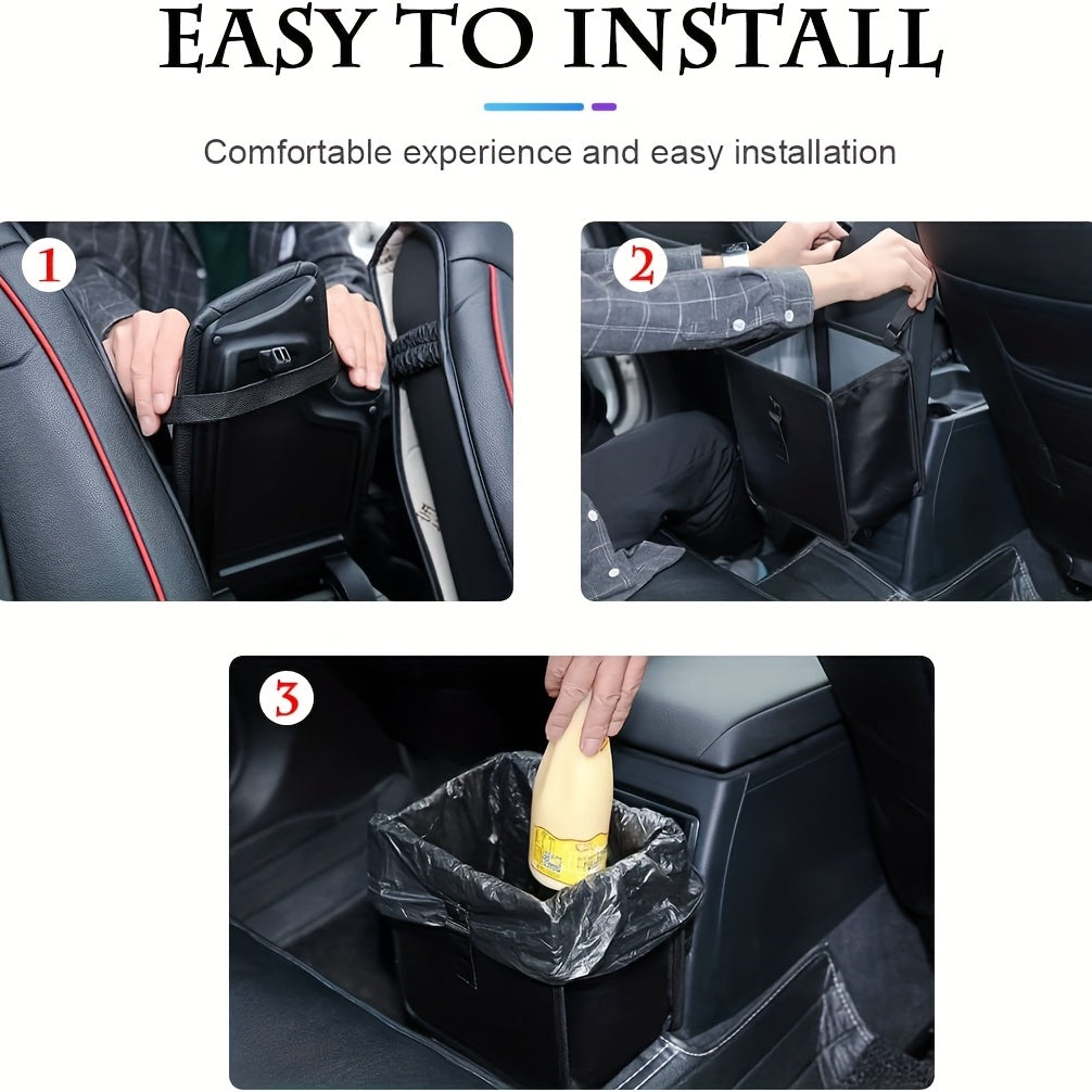 Foldable Car Trash Can, Hanging Waterproof Leakproof Trash Can StoraBag For Car With LarCapacity, Car Interior Accessories For Women &amp; Men Gift