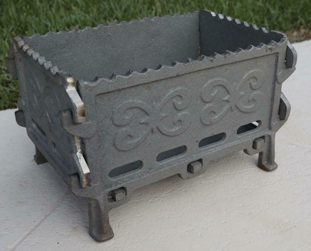 Mangal Russian Shashlyk BBQ Cast Iron Brazier Portable Barbeque Grill 17kg/37LB