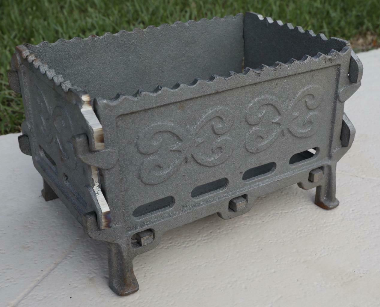 Mangal Russian Shashlyk BBQ Cast Iron Brazier Portable Barbeque Grill 17kg/37LB