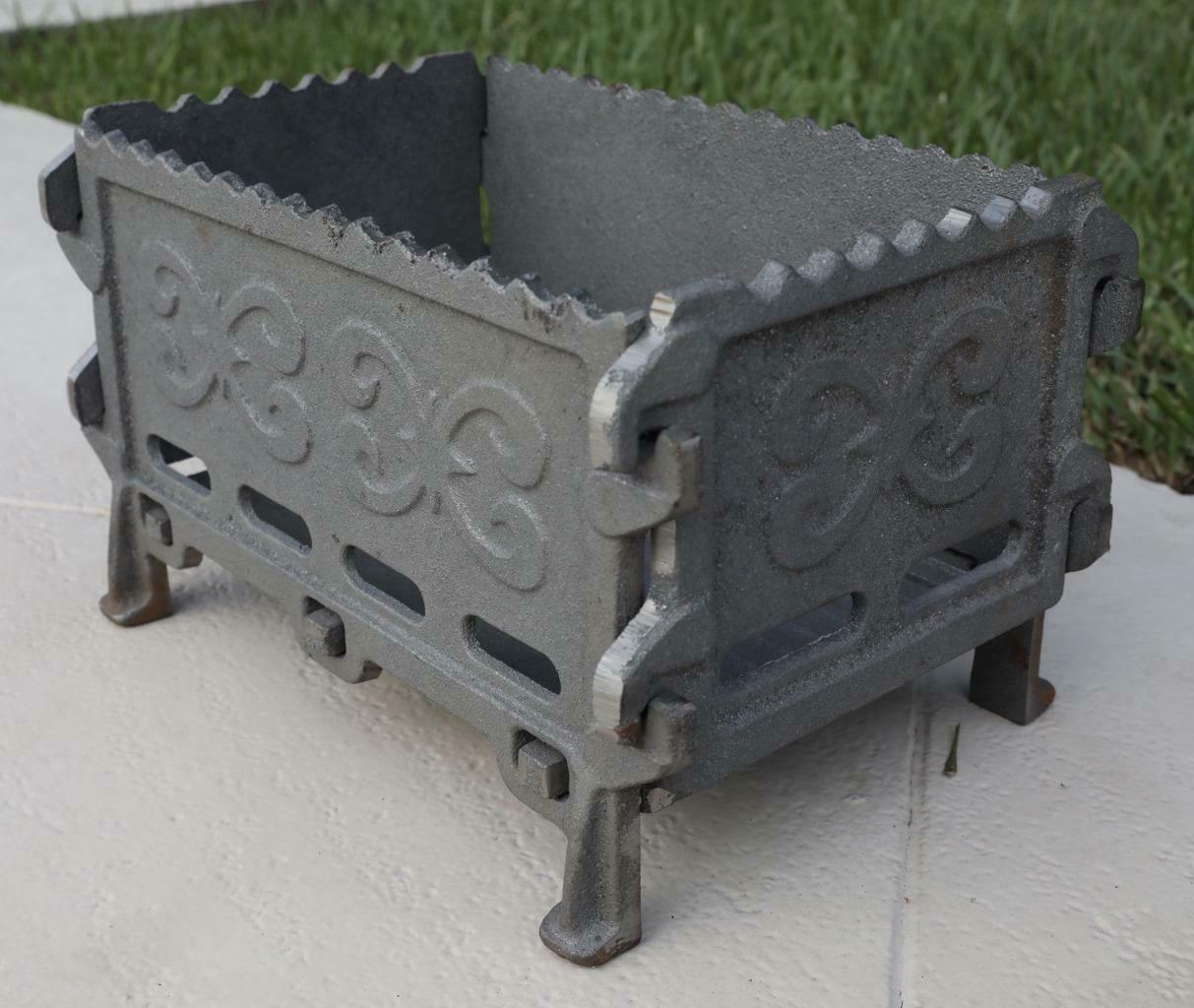 Mangal Russian Shashlyk BBQ Cast Iron Brazier Portable Barbeque Grill 17kg/37LB