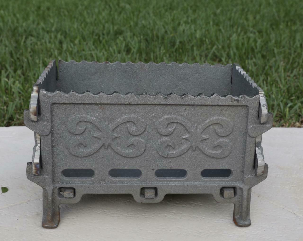 Mangal Russian Shashlyk BBQ Cast Iron Brazier Portable Barbeque Grill 17kg/37LB