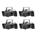 Chauvet DJ Hurricane 1200 1.0L Pro Fog/Smoke Machine with Wired Remote (4 Pack)