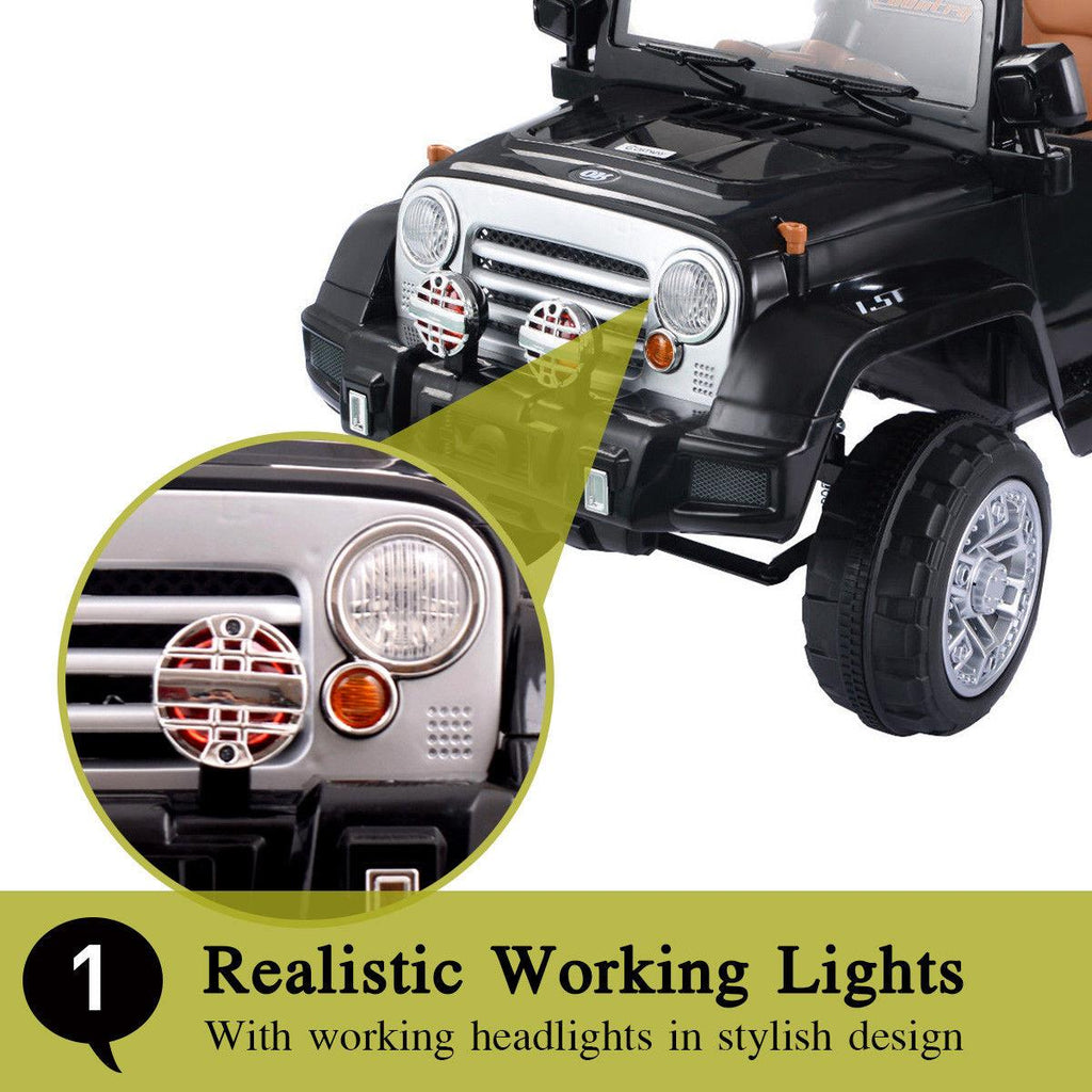 Lowestbest Electric Cars Toy for Kids, 6V Power Kids Electric Ride On Cars, Birthday Gift Ride-On Truck for Children Child, With MP3 LED Light