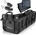 Starling's Car Trunk Organizer - Durable Storage SUV Cargo Organizer Adjustable (Black, 3 Compartments)
