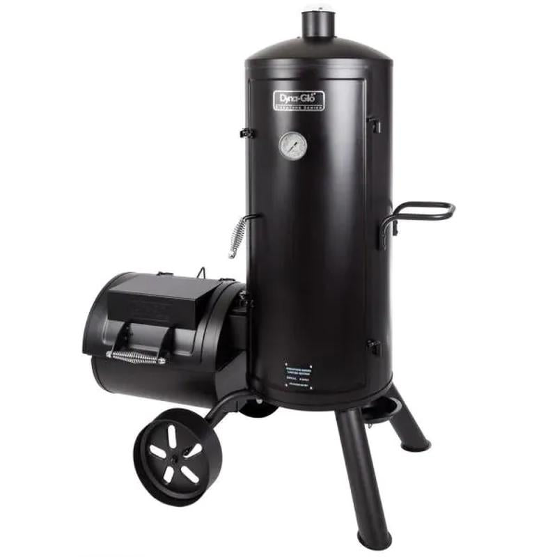 Signature Heavy-Duty Vertical Offset Charcoal Smoker and Grill in Black New