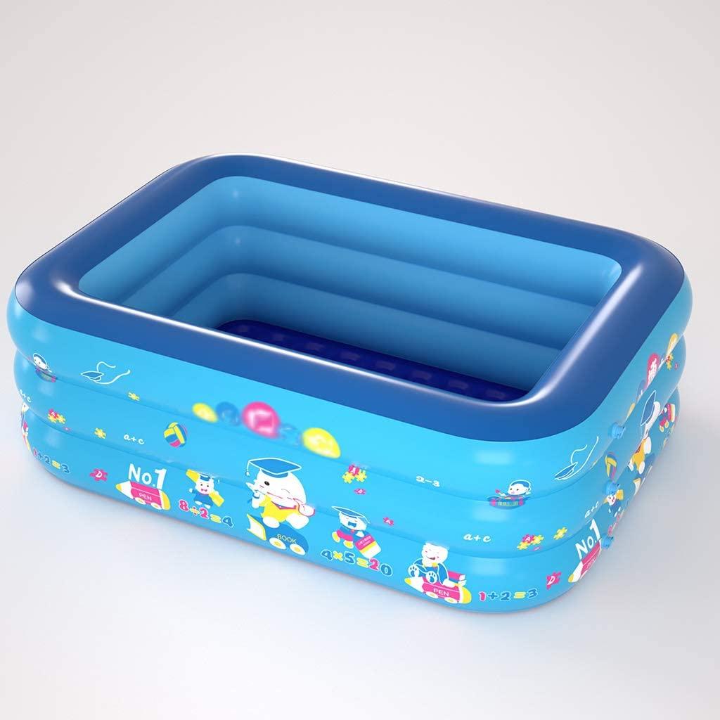 LIU Children's Inflatable Swimming Pool, Outdoor Outdoor Paddling Pool, Toy Ball Pool, Sand Pool, Bathtub (with Foot Pump)