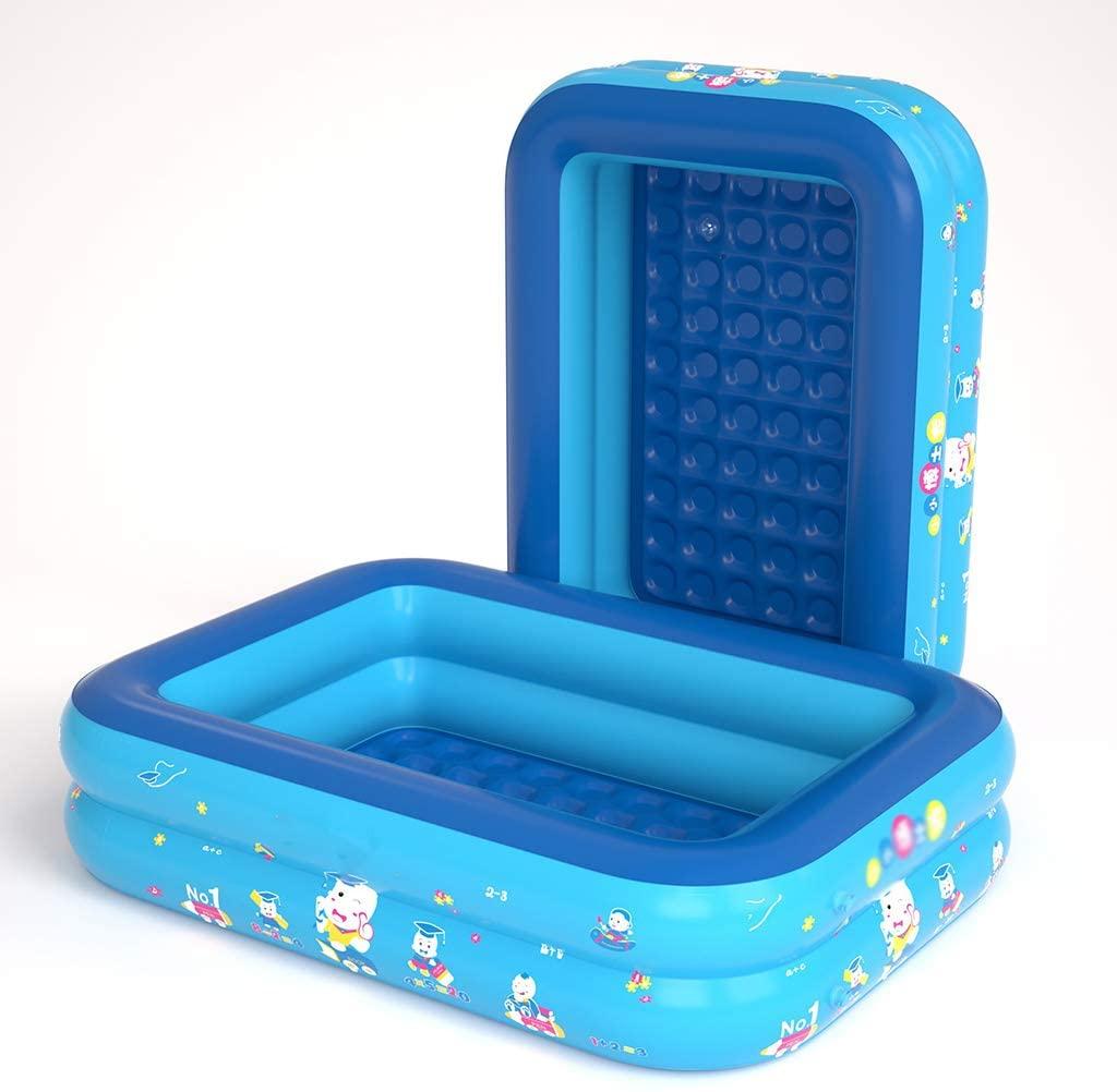 LIU Children's Inflatable Swimming Pool, Outdoor Outdoor Paddling Pool, Toy Ball Pool, Sand Pool, Bathtub (with Foot Pump)