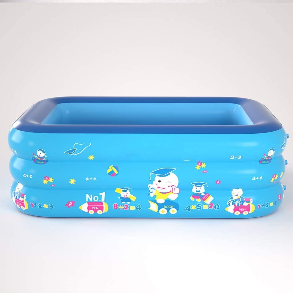 LIU Children's Inflatable Swimming Pool, Outdoor Outdoor Paddling Pool, Toy Ball Pool, Sand Pool, Bathtub (with Foot Pump)
