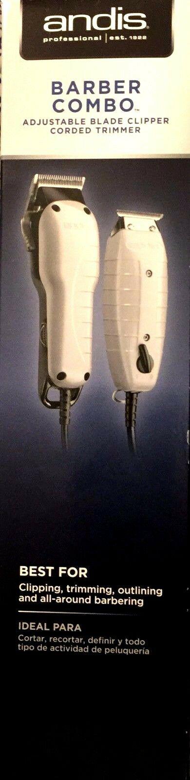 ANDIS BARBER COMBO   T OUTLINER TRIMMER SILVER UPC, 040102663253 MADE IN USA