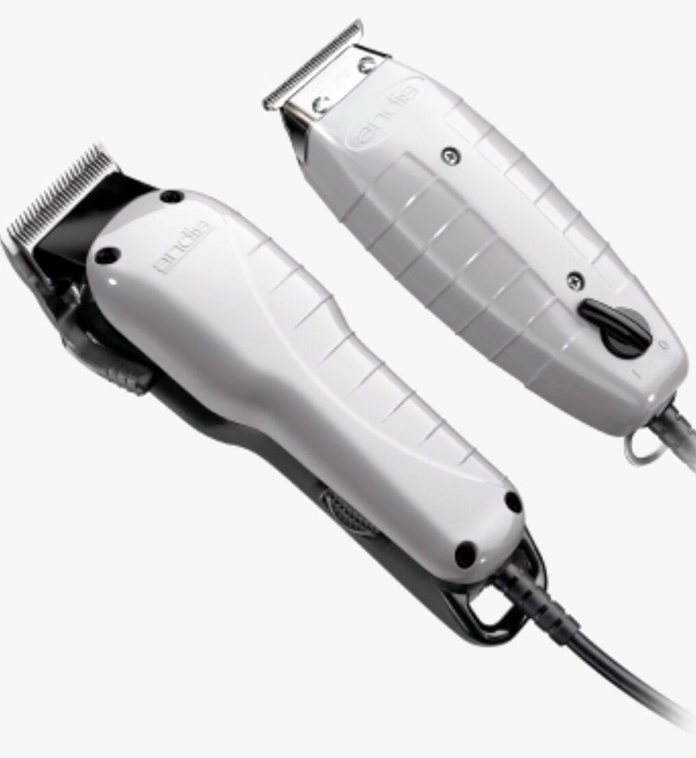 ANDIS BARBER COMBO   T OUTLINER TRIMMER SILVER UPC, 040102663253 MADE IN USA