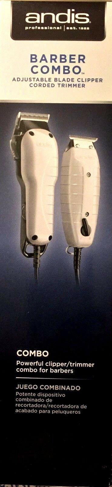 ANDIS BARBER COMBO   T OUTLINER TRIMMER SILVER UPC, 040102663253 MADE IN USA