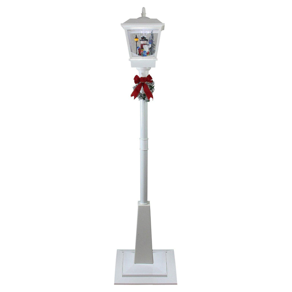 Northlight Lighted Musical Snowman Vertical Christmas Street Lamp