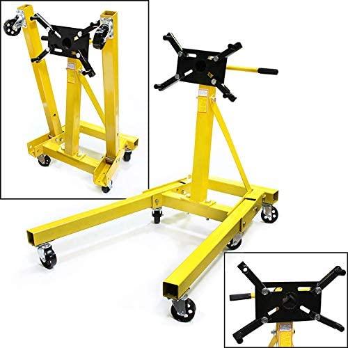 66054 Engine Stand 2000lb Folding Motor Hoist Dolly Mover Auto Repair Rebuild Jack