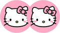 Hello Pink Cat Anime Car Cup Holder Coasters - 2PCS 2.75" Cute Kitty Cat Kawaii Cartoon Silicone Cat Car Cup Insert Coasters for Women Girl Best Gifts by FLYEEGO