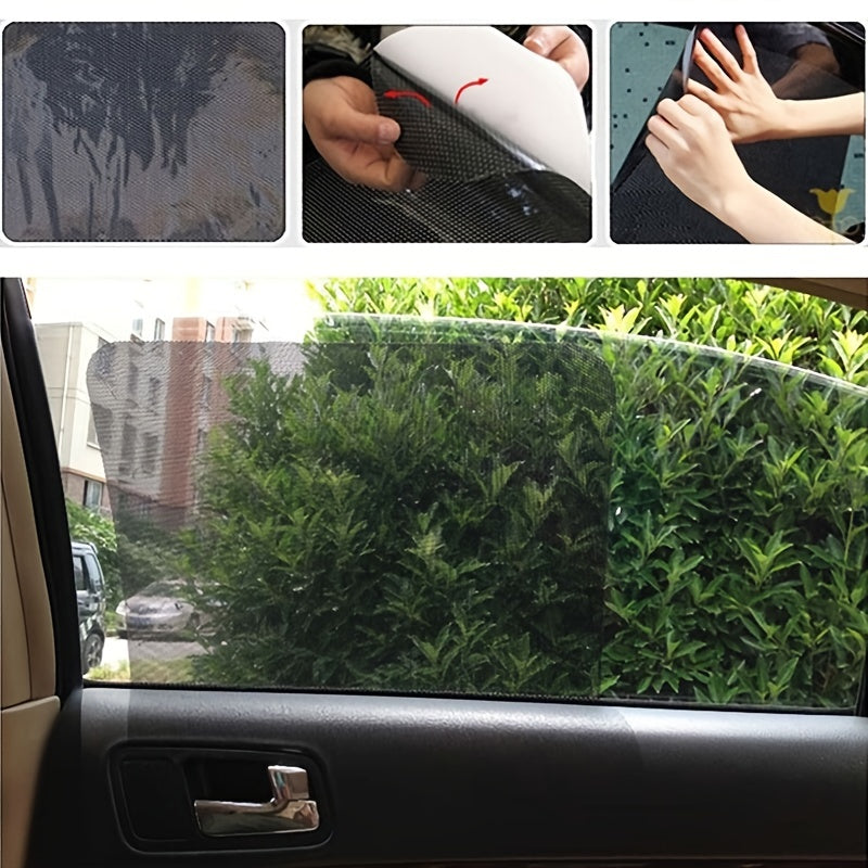 2pcs Car Side Window Sunshades, Static Cling Films Stickers Sun Shade UV Rays Privacy Protector, Car Sun Shade Films For Most Cars, Vhicles, SUV