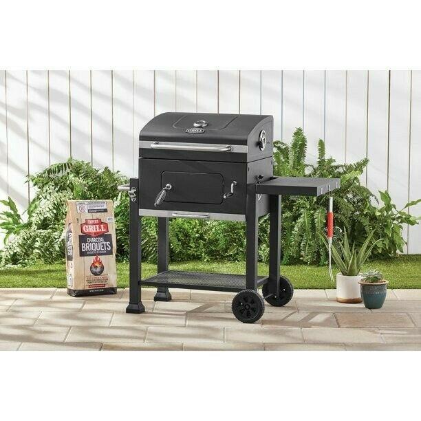 Grill Heavy Duty 24-Inch Charcoal Grill, Black NEW