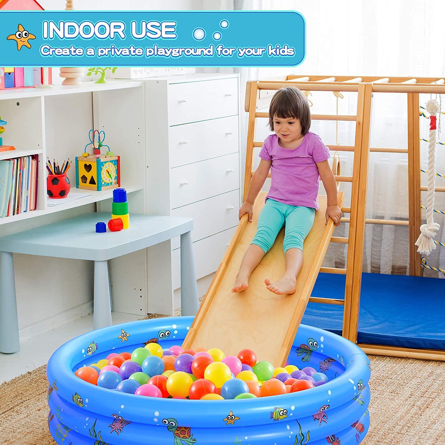 garden round inflatable baby swimming pool, portable inflatable child/children little pump pool,kiddie paddling pool indoor&amp;outdoor toddler water game play center for kids/girl/boy