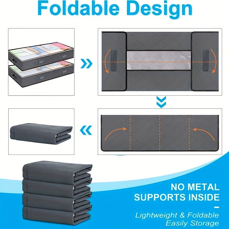 Simple Dustproof Zipper Organizer, Lightweight Underbed StoraBag, Versatile Container