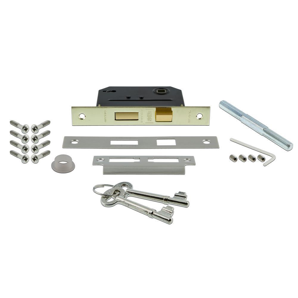 York Plate Interior Mortise Deco Door Knob in Satin Nickel