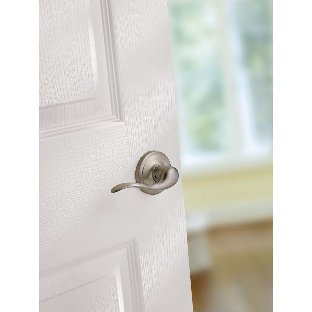 Tustin Satin Nickel PassaHall/Closet Door Lever Featuring Microban Antimicrobial Technology