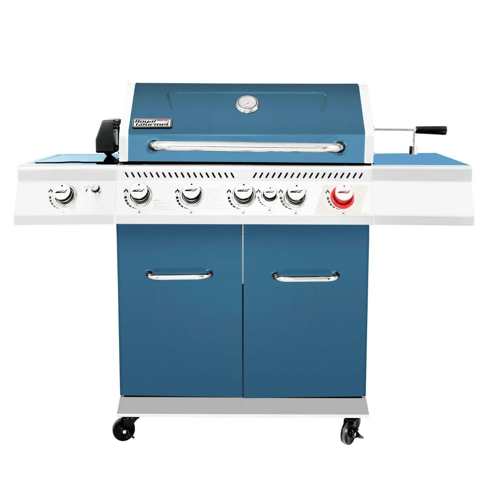 Gas Grill 5-Burner Cabinet Style Liquid Propane Gas Grill GA5403B