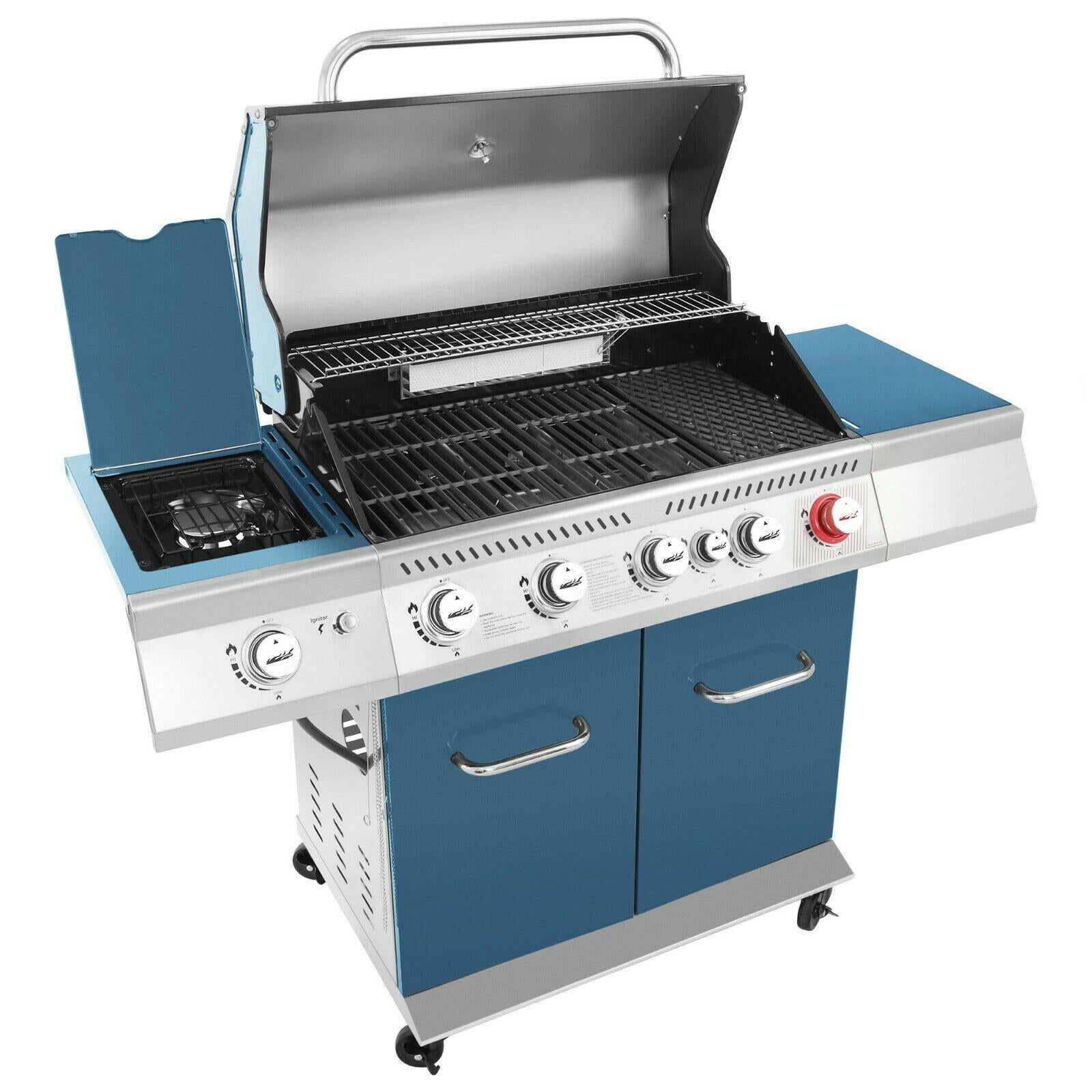 Gas Grill 5-Burner Cabinet Style Liquid Propane Gas Grill GA5403B