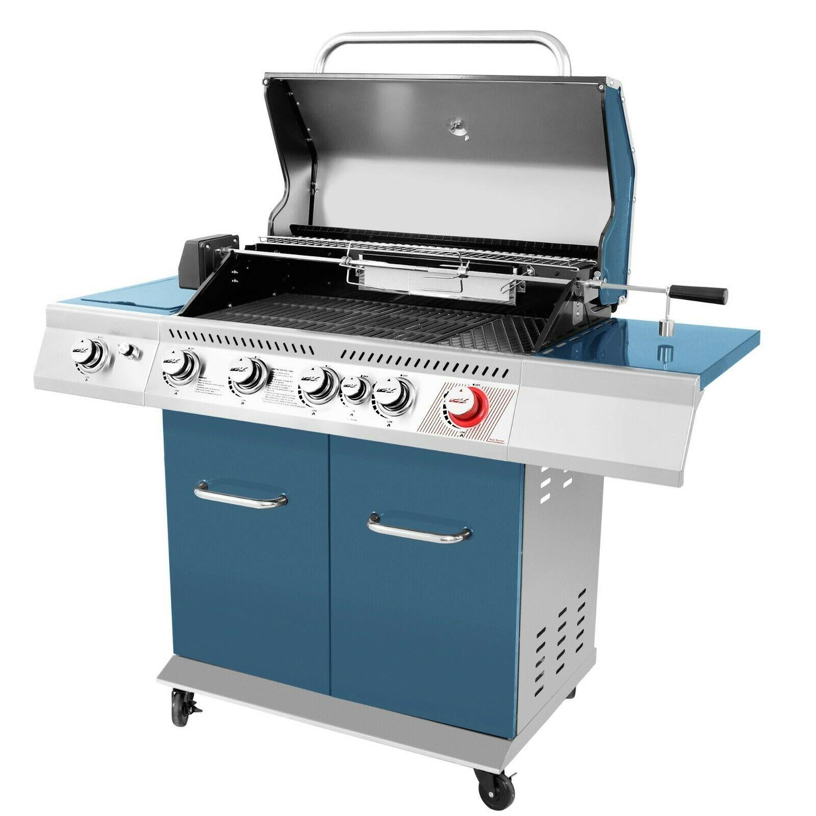 Gas Grill 5-Burner Cabinet Style Liquid Propane Gas Grill GA5403B