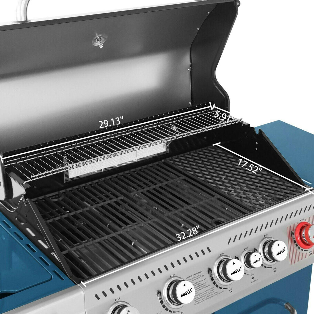 Gas Grill 5-Burner Cabinet Style Liquid Propane Gas Grill GA5403B