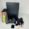 Sony PlayStation 2 PS2 Fat Console System Bundle With Games And Memory Card, FS!
