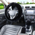 Stay Warm &amp; Stylish This Winter with Our Furry Steering Wheel Cover Set!