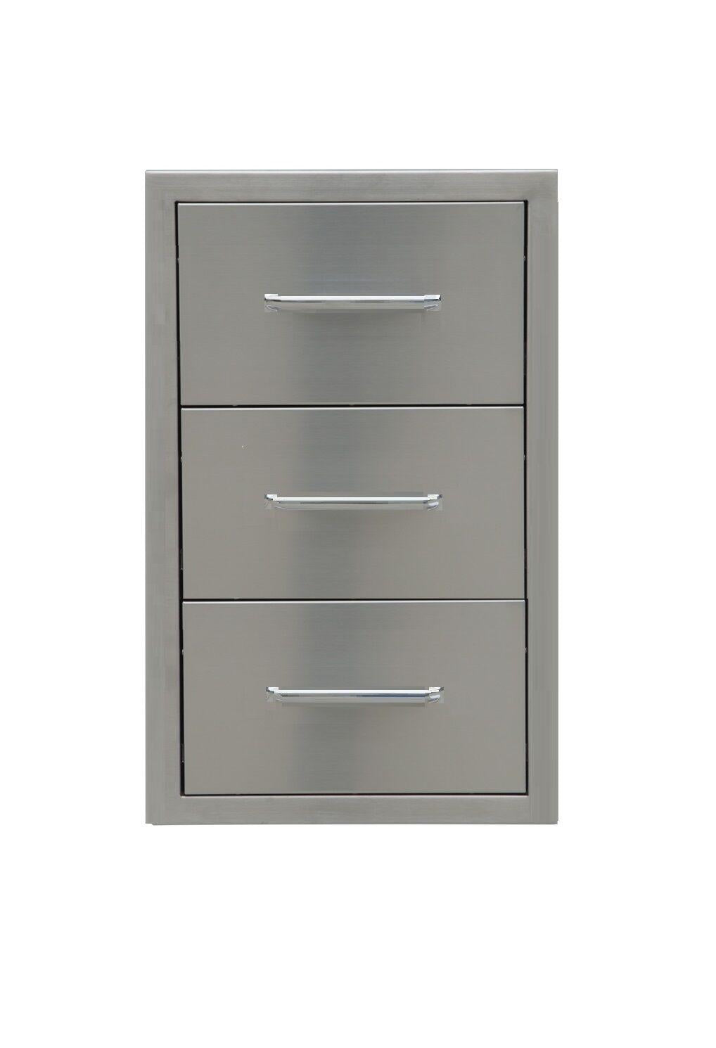 TRIPLE DRAWER OUTDOOR KITCHEN BBQ 304  STEEL ACCESS "BEST QUALITY"