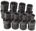 SK Hand Tools 33300 8-Piece 3/8-Inch Drive 6 Point Swivel Fractional Impact Socket Set