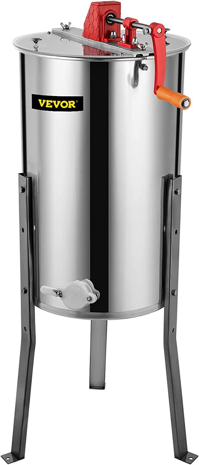 BestEquip Manual Honey Extractor Separator 3 Frame Bee Extractor  Steel Honeycomb Spinner Crank. Beekeeping Extraction Apiary CentrifuEquipment
