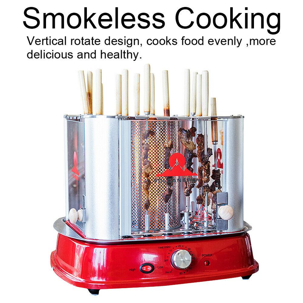 Vertical Counter Top Electric Kebab Rotating Rotisserie Oven Grill Machine USA