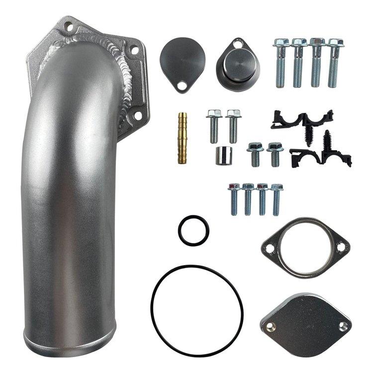 08-10 Ford 6.4L EGR Valve Cooler Delete Kit High Flow Intake Elbow Fit