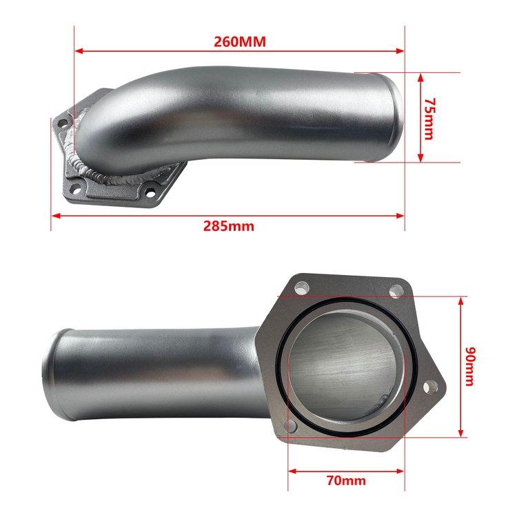 08-10 Ford 6.4L EGR Valve Cooler Delete Kit High Flow Intake Elbow Fit