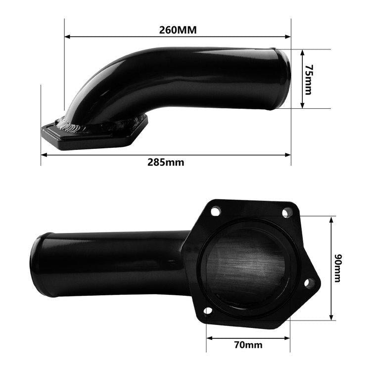 08-10 Ford 6.4L EGR Valve Cooler Delete Kit High Flow Intake Elbow Fit