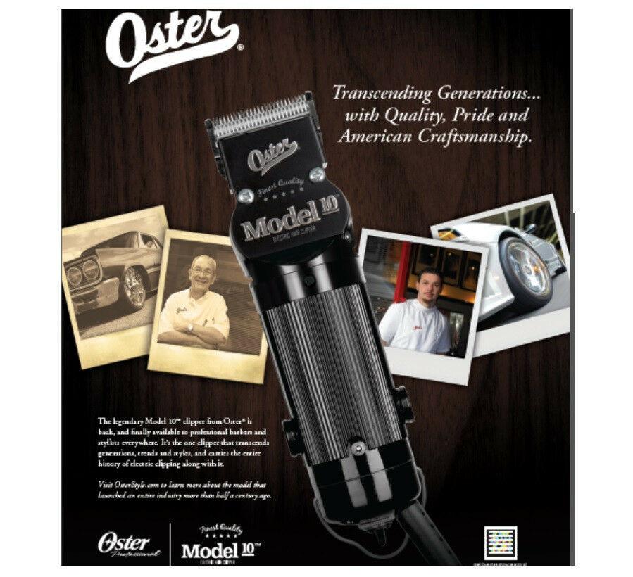 Oster Model 10 Hair Clipper with 000 Blades Included - Black