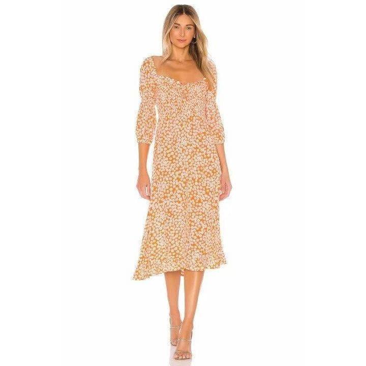 elegant vintage midi dress
