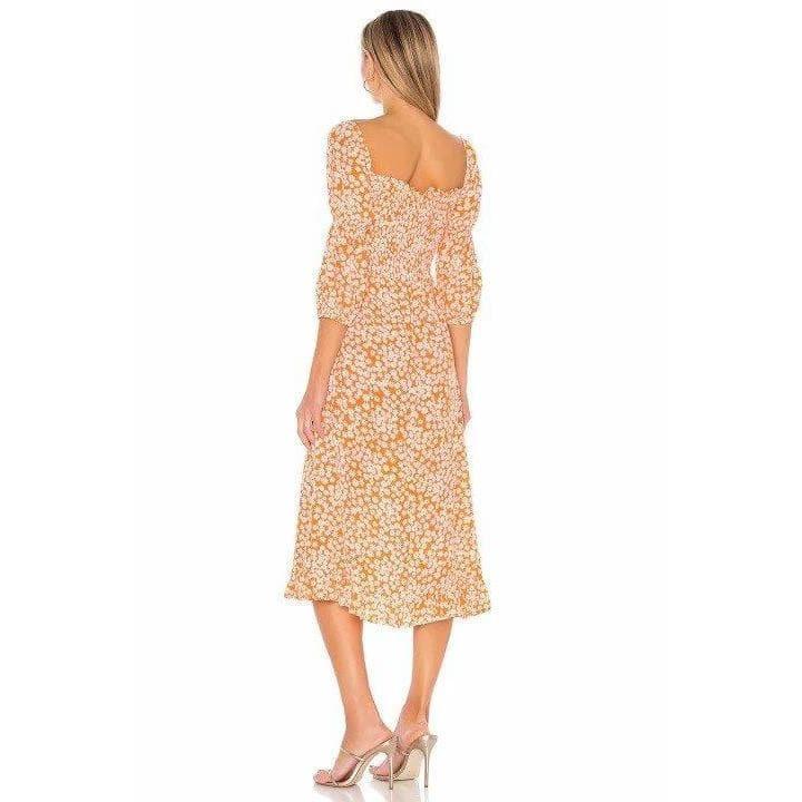 elegant vintage midi dress