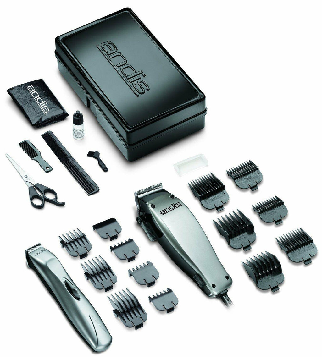 Andis Hair Clipper Trimmer 23 Piece Cord less Combo Kit beard mustache Hair