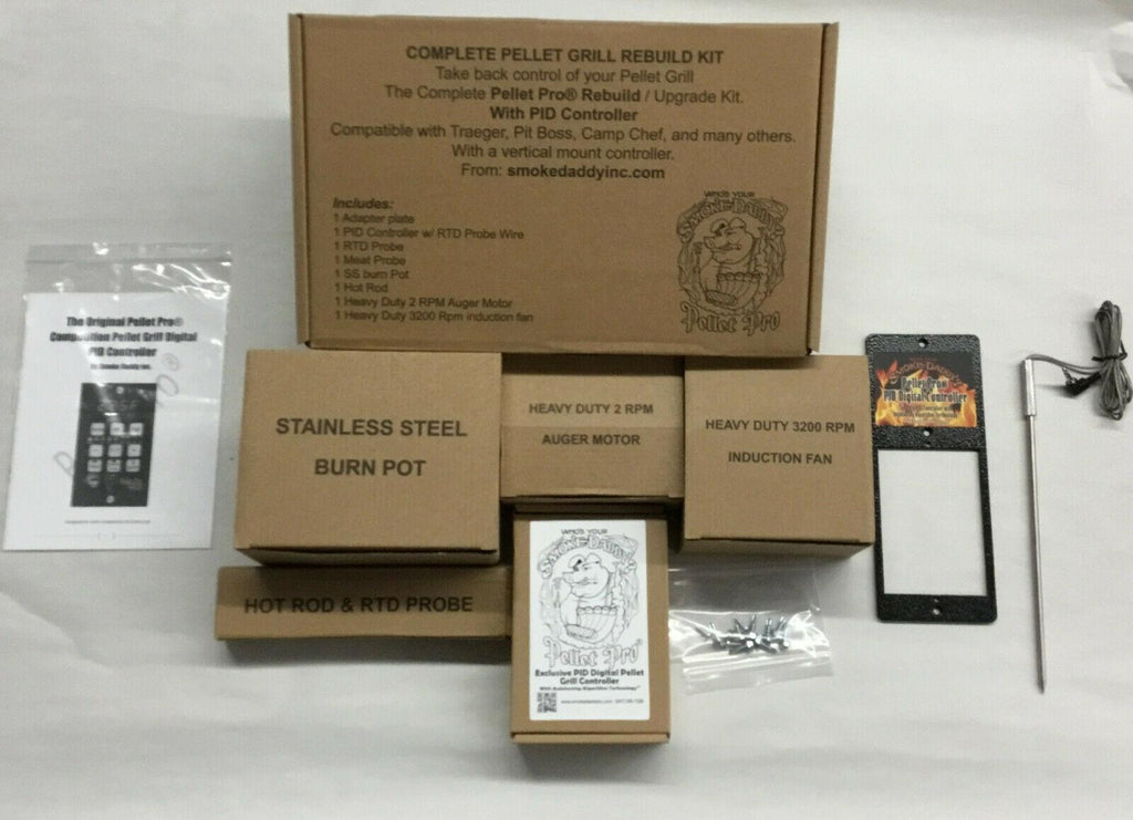 Pellet Grill Rebuild Kit w/ TRUE PID Controller