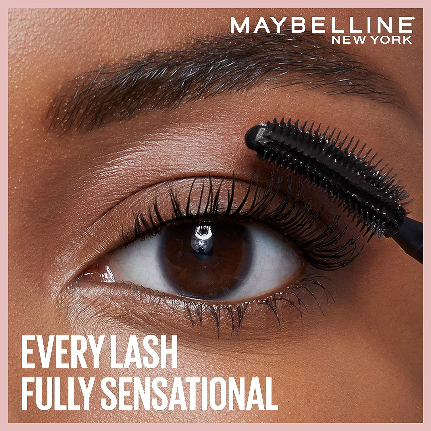 Maybelline New York Lash Sensational Washable Mascara, Lengthening and Volumizing for a Full Fan Effect, Midnight Black, 1 Count