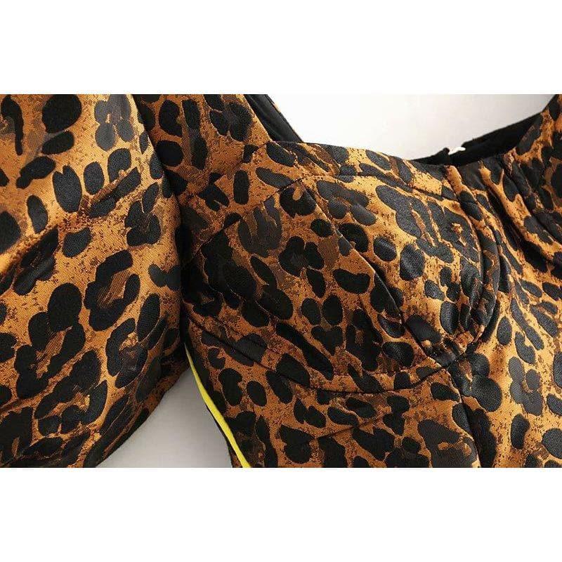 square neck collar slim waistline blouse
