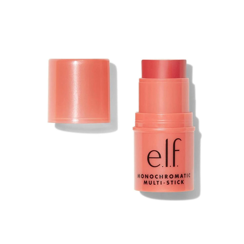 e.l.f. Monochromatic Multi Stick, Luxuriously Creamy &amp; Blendable Color, For Eyes, Lips &amp; Cheeks, Glimmering Guava, 0.155 Oz (4.4g)