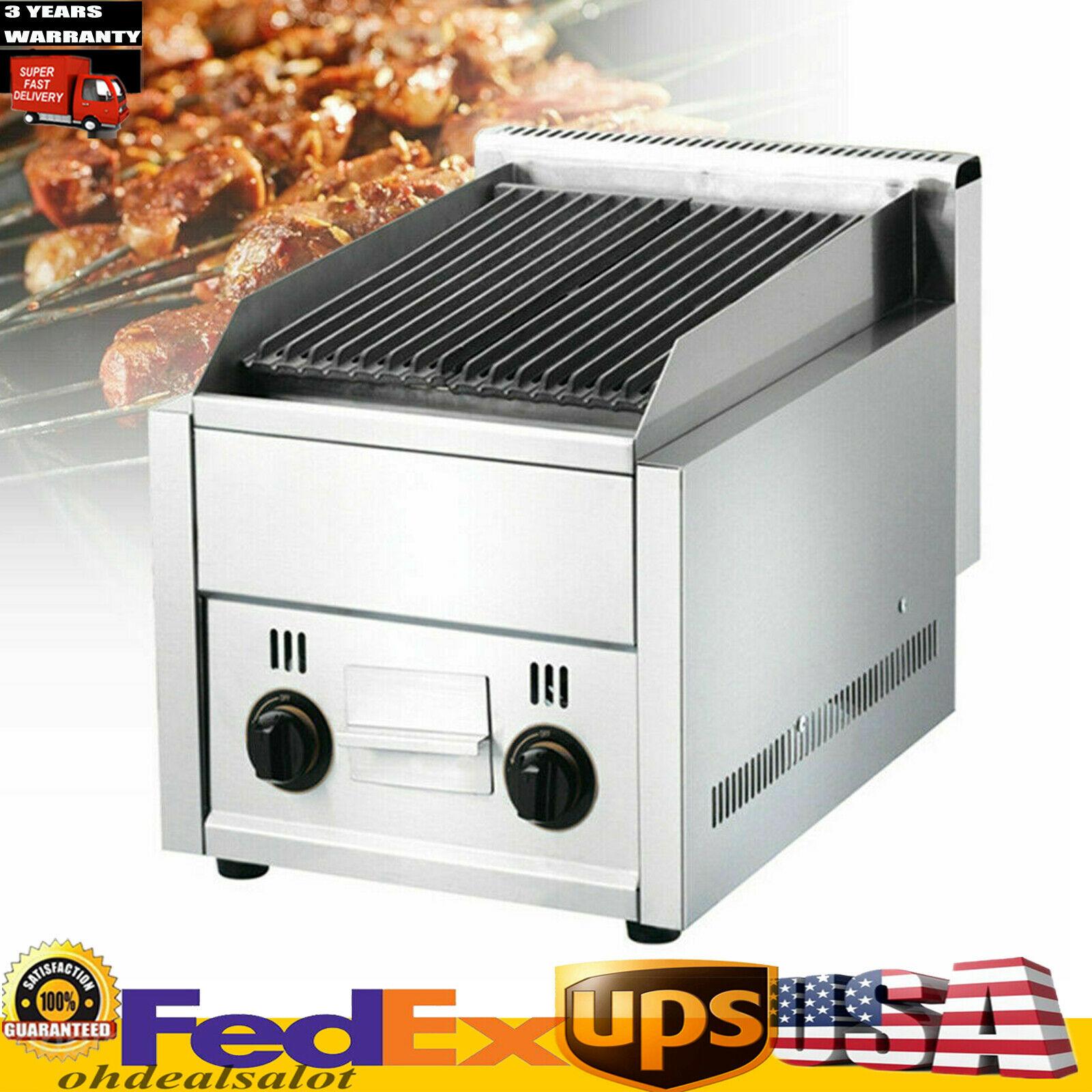 Commercial Restaurant Grill Gas Gril Flat Top Countertop Food Grill Heavy Duty